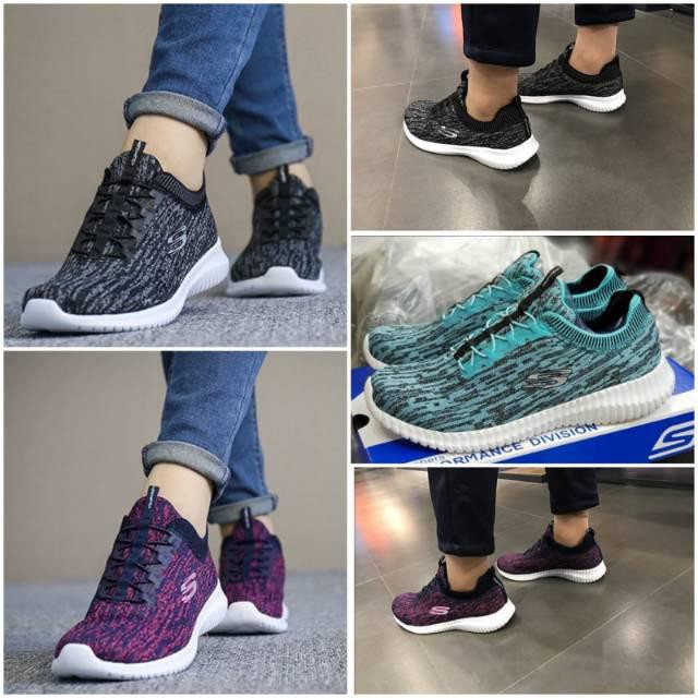 Sepatu Skechers Sketcher Skecher Muzzin Hartnel Woman..