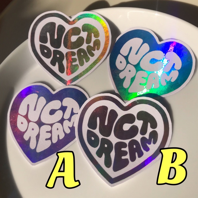 N C T DREAM LOGO STICKER HOLOGRAM HELLO FUTURE