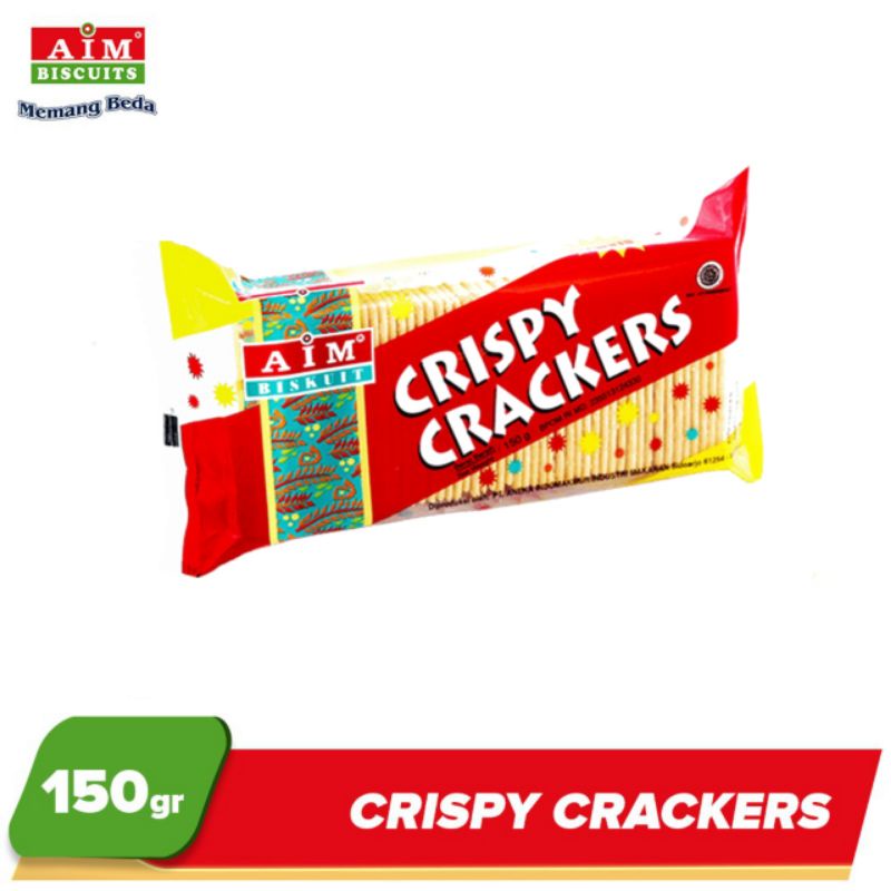 AIM Crispy Crackers 150 gr/Biskuit Keju