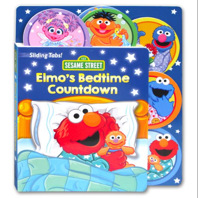 Sesame Street: Elmo's Bedtime Countdown Pull the Tabs Board Book