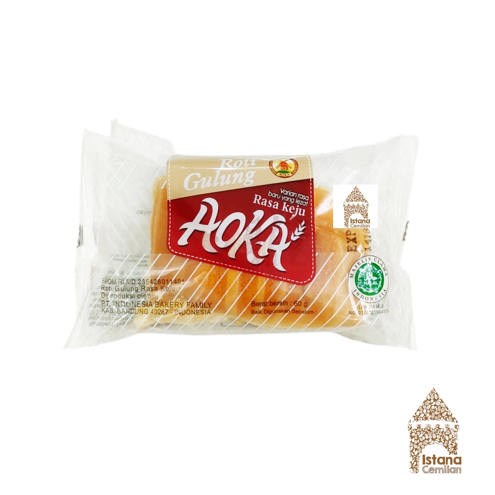 AOKA Roti Panggang / Gulung Cokelat / Keju / Durian 65 Gram / Donat Sari Wangi