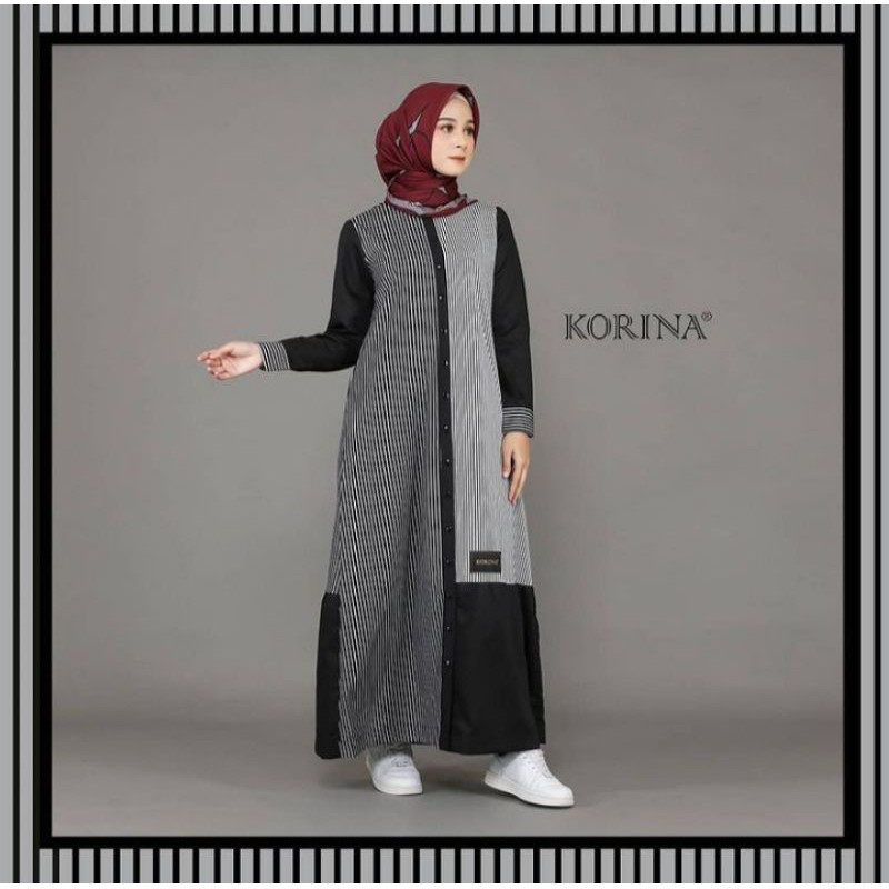 Trisha Dress casual cantik branded by rumahnusana_korina