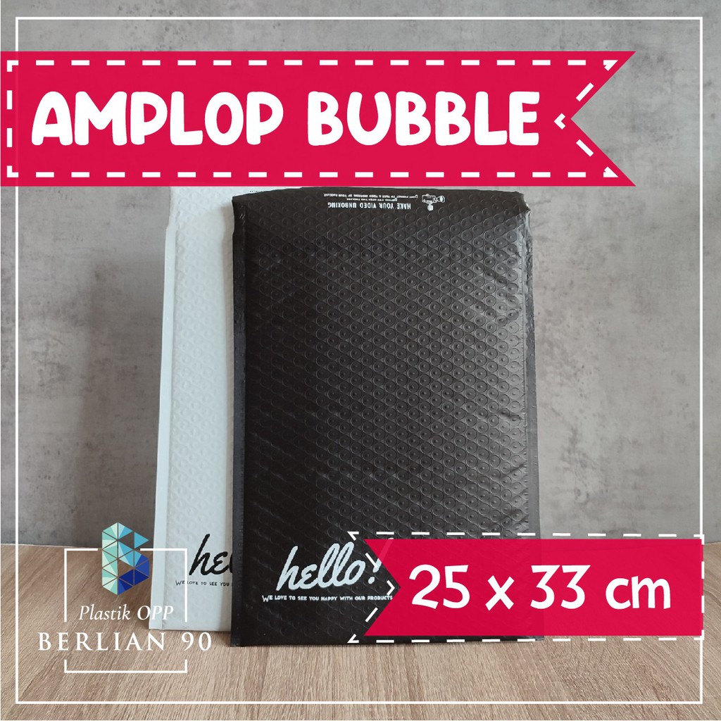 

25x33 cm Amplop Bubble / Plastik Packing Bubble Mailer Termurah