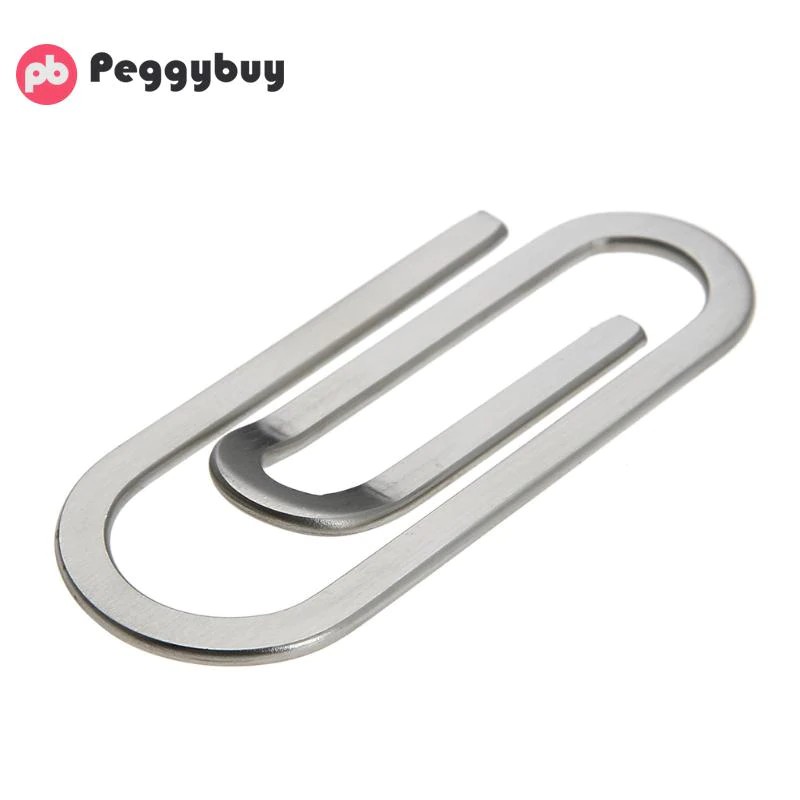 

[GRATIS ONGKIR] Stainless Steel Metal Multi-Function Men Money Clips Paper Clip Holder Folder