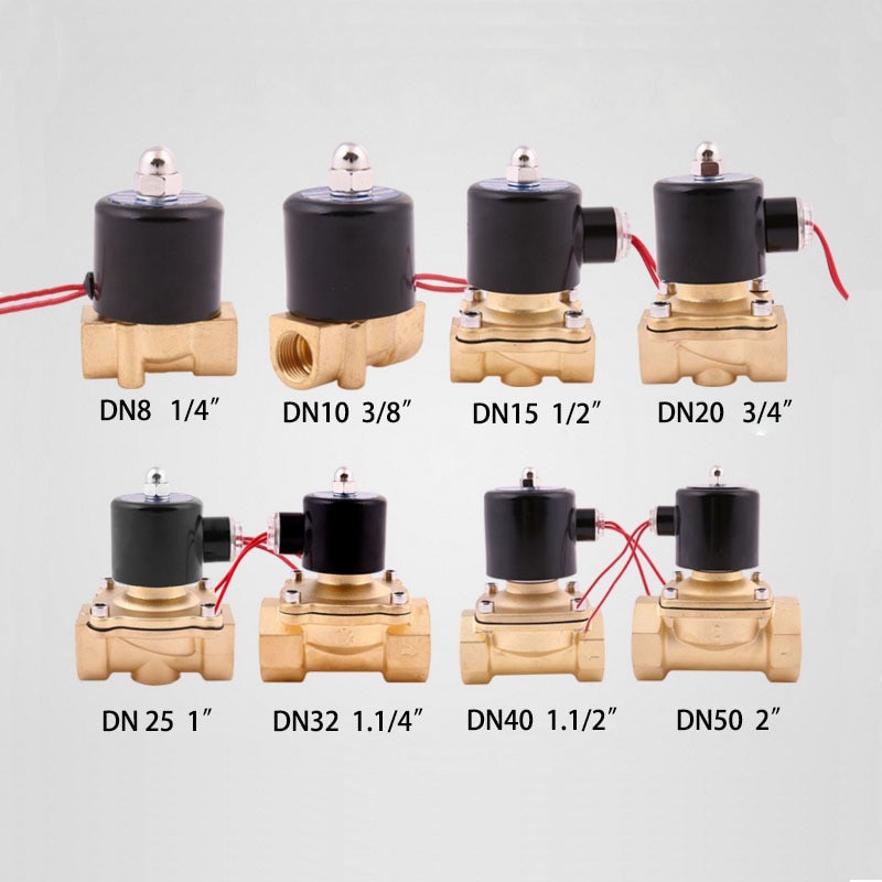 Sambungan Otomatis Untuk Air Gas dan Oli Electric Solenoid Water Valve 220V 1 Inch