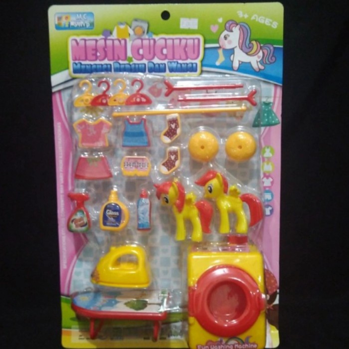 MI 01 - Mainan Mesin Cuci Ku Boneka Kuda Poni Little Pony MI01