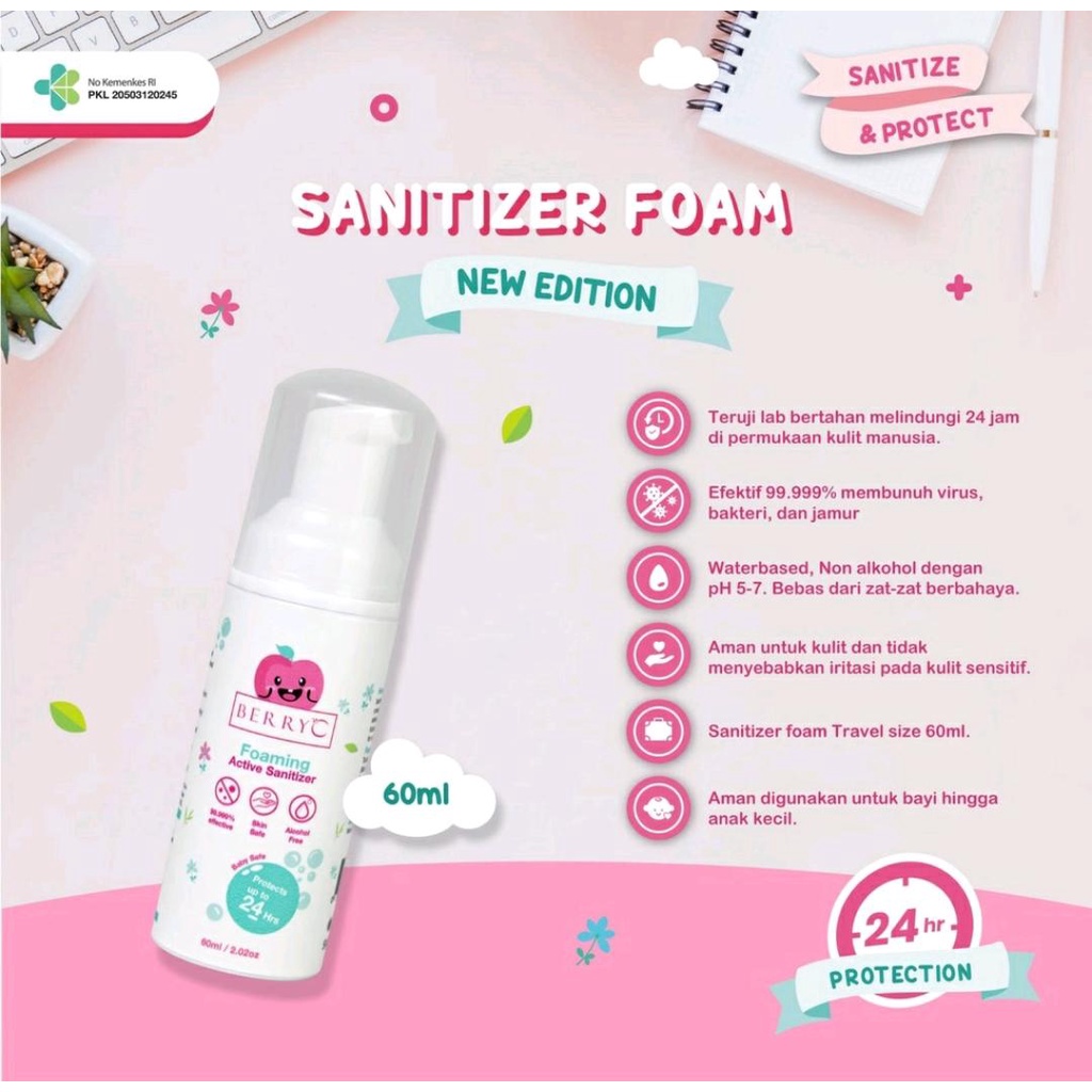 BERRY C ACTIVE SANITIZER / SANITIZER / SANITIZER BISA TAHAN 28 HARI