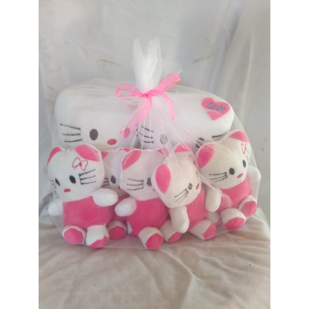 BISA COD boneka hello Kitty beranak induk 2 anak 5