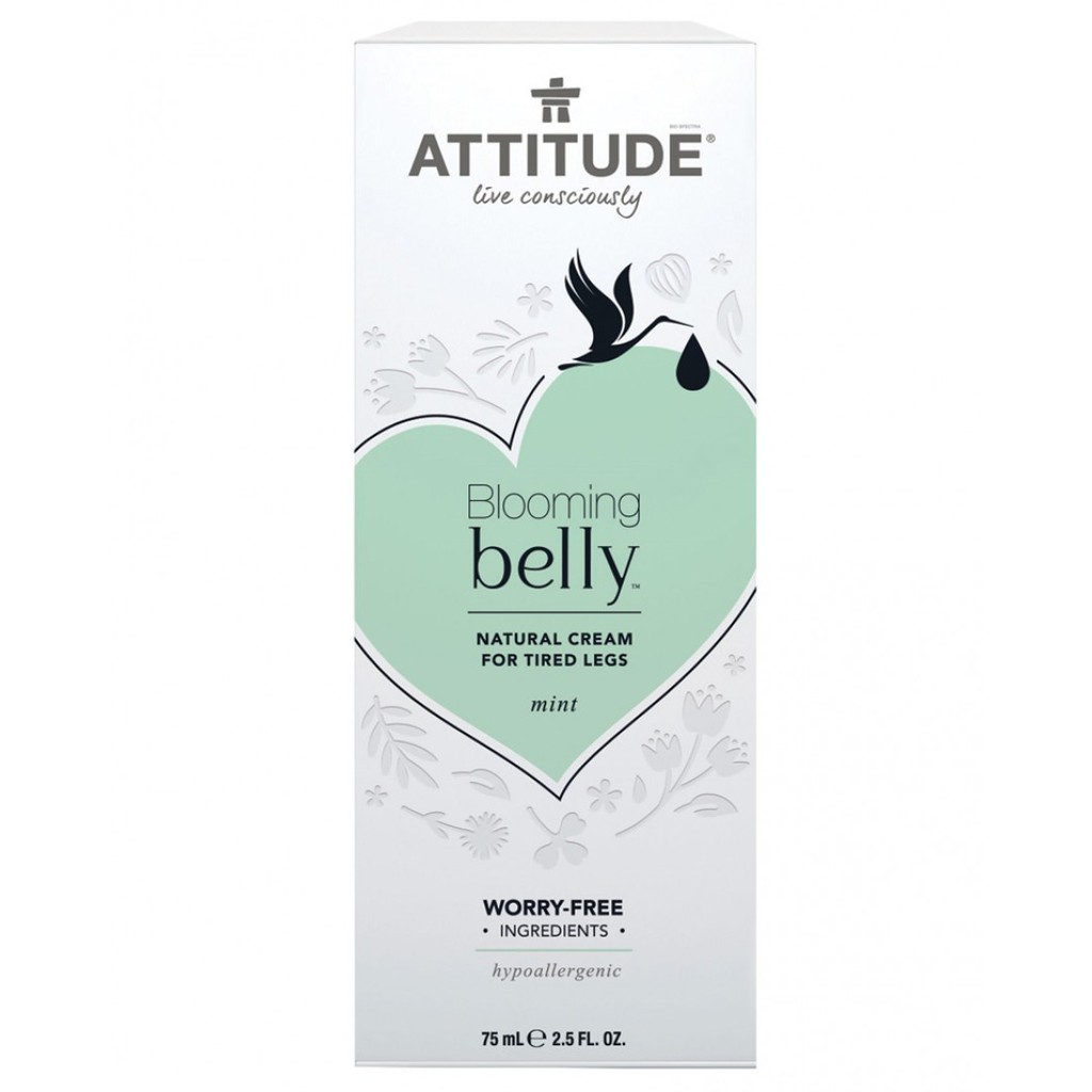 Attitude Blooming Belly Natural Cream for Tired Legs 75ml