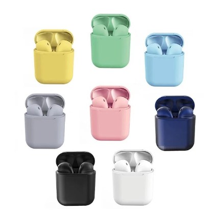 Headset Bluetooth InPods 12 Macaron TWS InPods i12 Headset Wireless Sport InPods12 Earphone Wireless-1