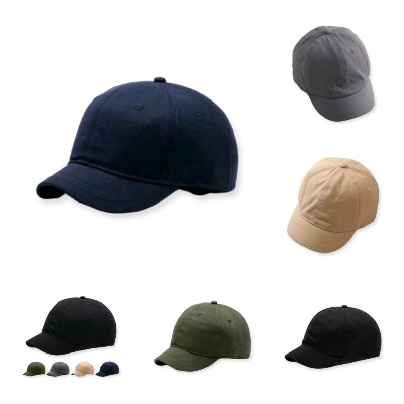 Topi Baseball Polos Pria dan Wanita||Topi Baseball Lidah Pendek