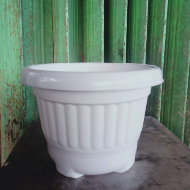 Pot Bunga/Pot Plastik putih/pot bunga kecil/pot bunga Plastik polos