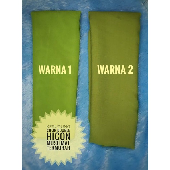 Jilbab Muslimat Siffon Double Hicon Premium