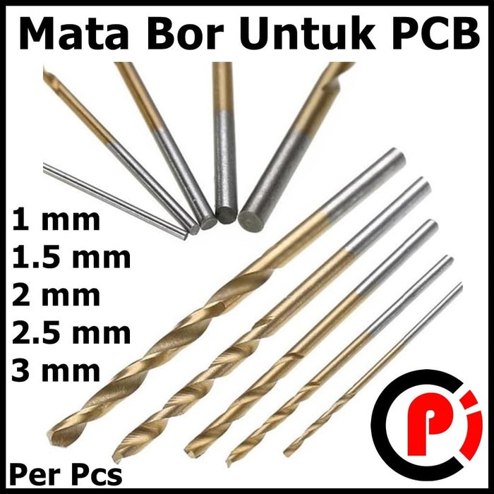 Mata Bor PCB HSS MicroTwist Drill Bits Straight 1 1.5 2 2.5 3 mm