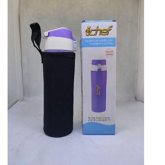 Siap Kirim.. BOTOL MINUM ICHEF VACUUM FLASK STAINLESS STEEL