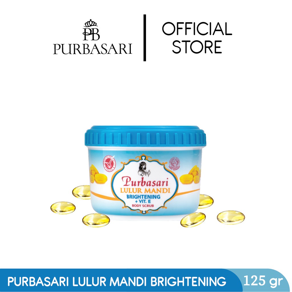 Purbasari Lulur Mandi Brightening 125 gr