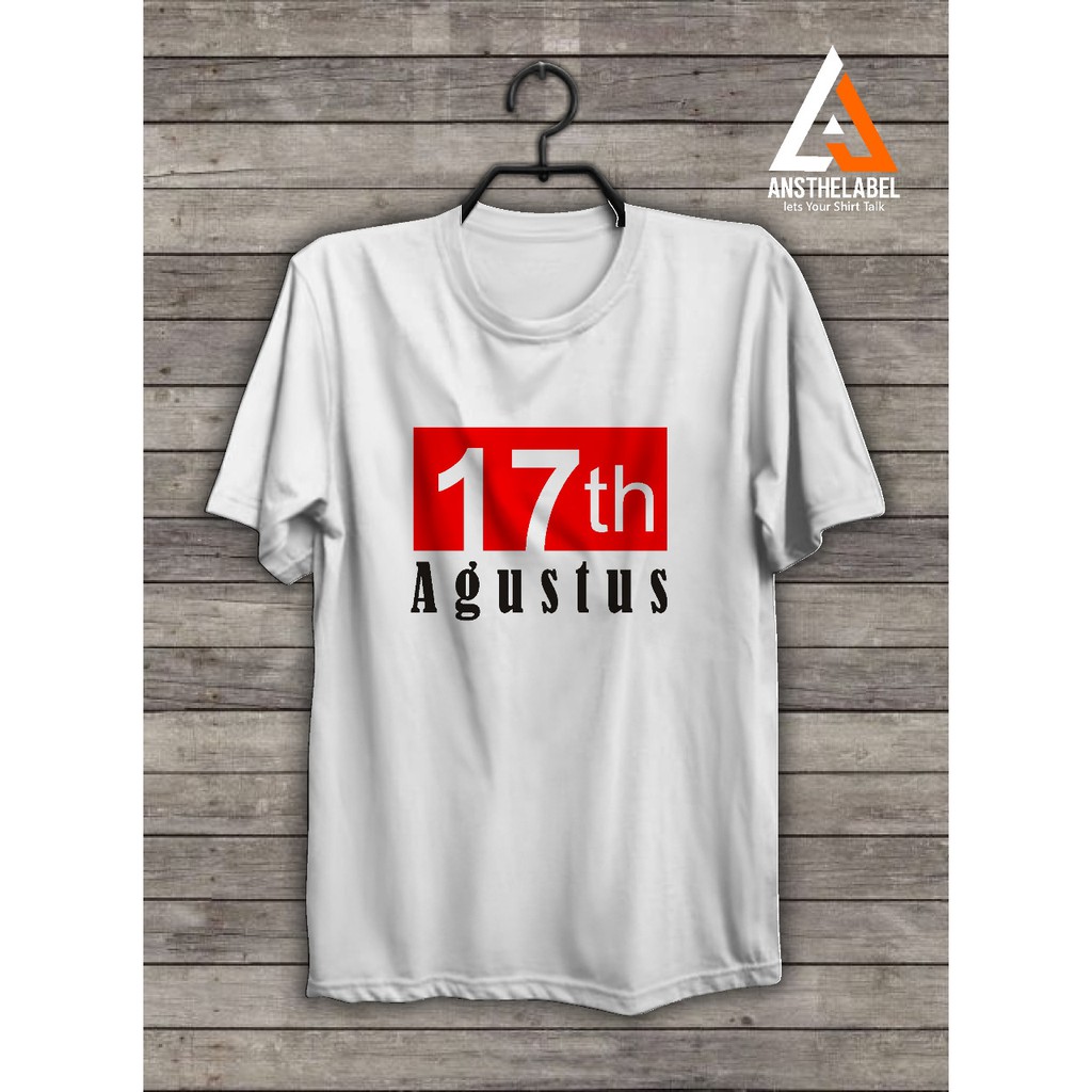 

saudagar_Kaos Sablon Poyflex Desain Tulisan 17 Tahun Agustus