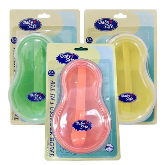 Baby Safe Grinder Bowl with Spoon / Mangkok Makan Bayi BS352