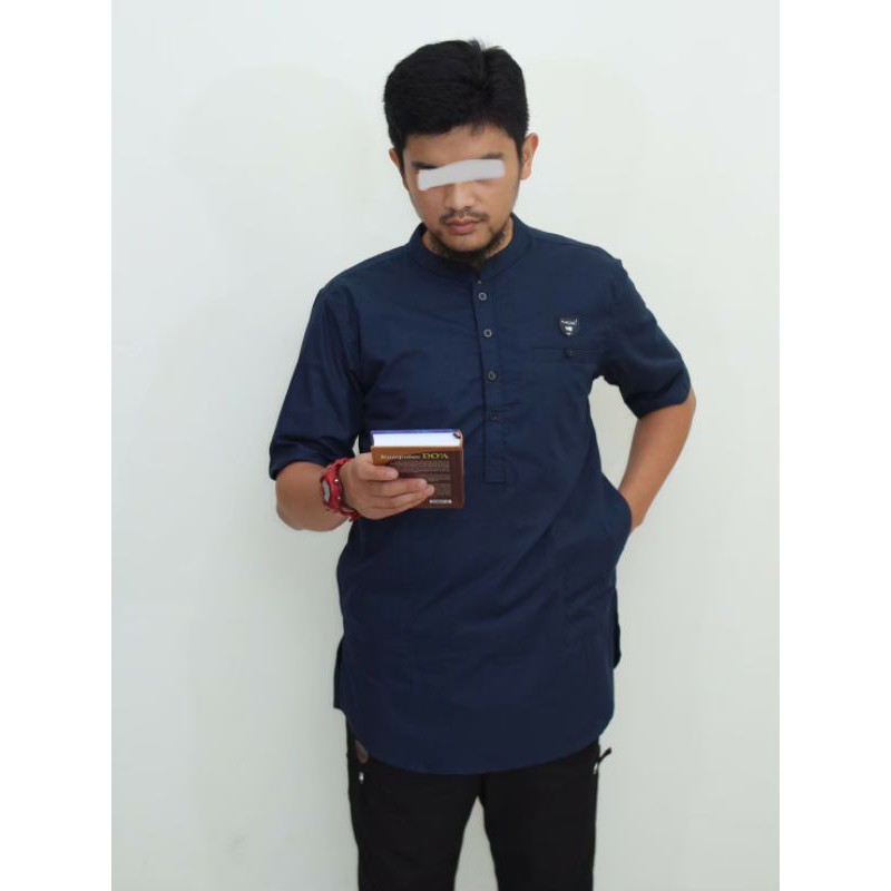 busana muslim pria kurta marajo muslim pria lengan pendek bahan poplin original marajo