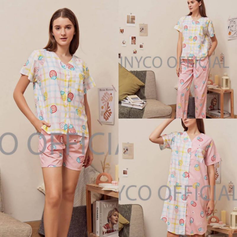 PIYAMA KOMBINASI PREMIUM || TS. COMBI BERRY