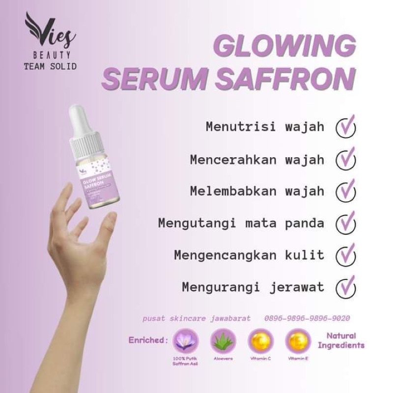 Qeila - Glowing Serum Saffron Vies