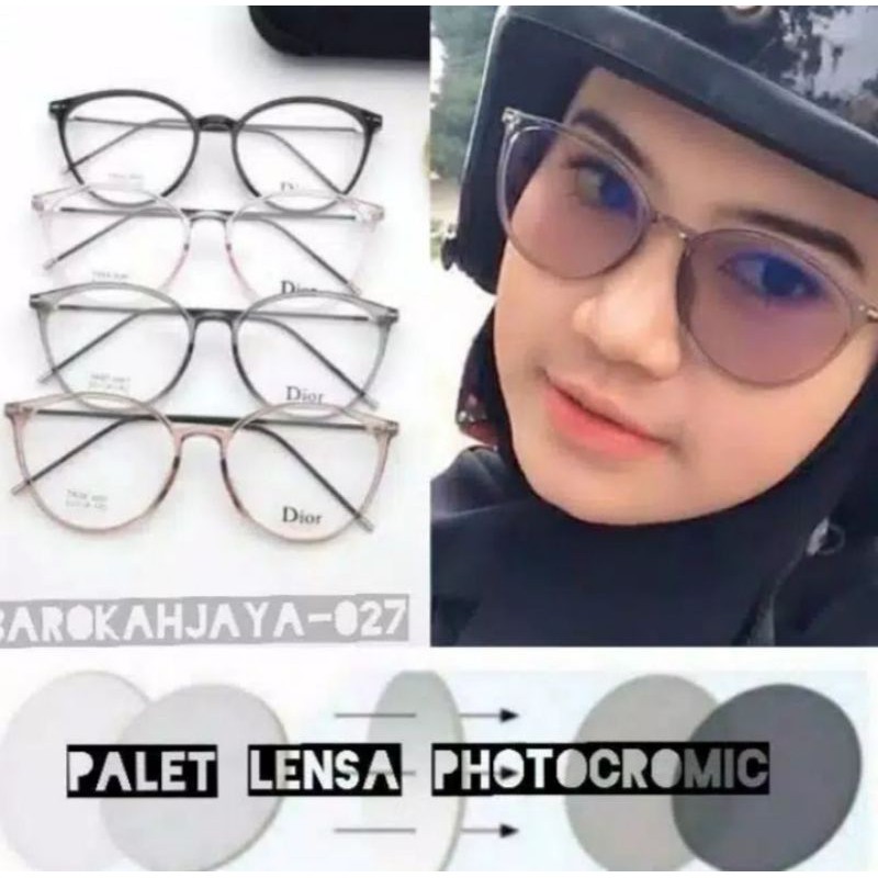 PAKET KACAMATA 8091 + LENSA PHOTOCROMIK / BLUE RAY / KACAMATA ANTI RADIASI Termurah