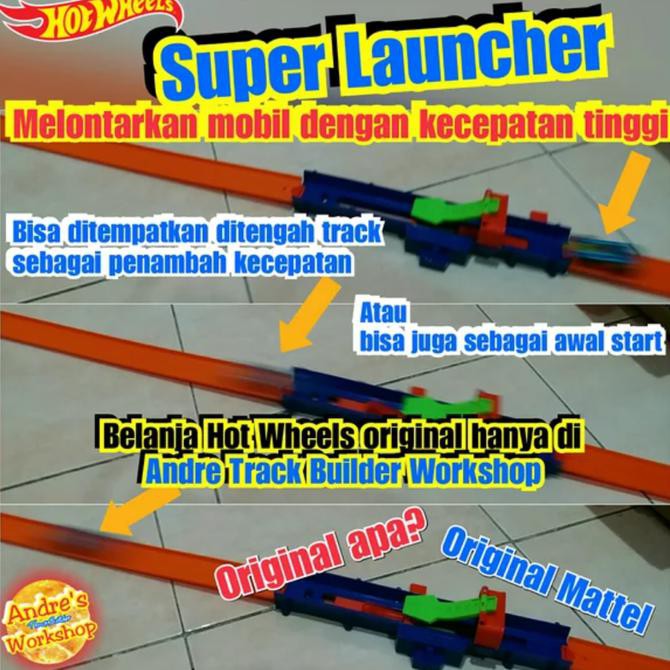 Hotwheels track builder Booster mekanik ori Mattel Hot Wheels track