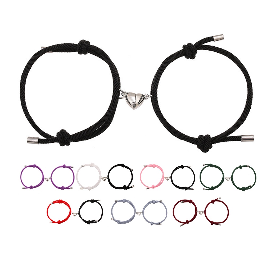 Hu Hu Hu Hu Hu Alat Bantu Pasang Kacamata♡ 2pcs Gelang Tangan Magnetik Adjustable Bahan Alloy Untuk Kencan