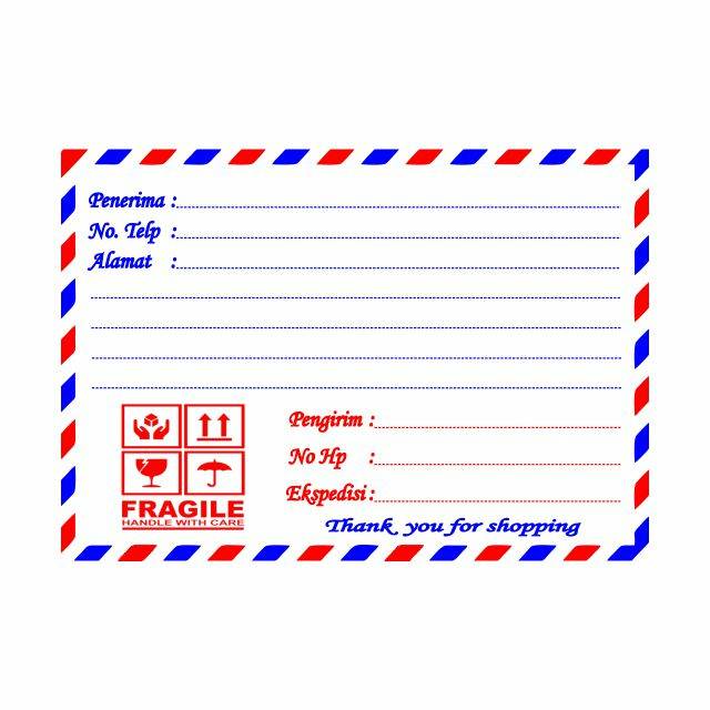 

(100 pcs) Label pengiriman model Dropship