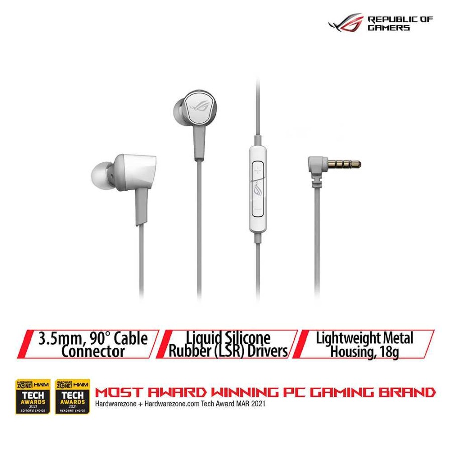 ASUS ROG CETRA II CORE MOONLIGHT - Gaming Headset Earphone White ML