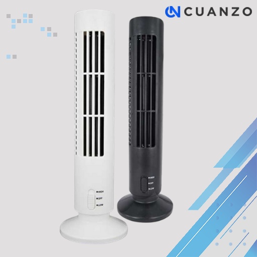 Kipas Angin USB Tower Leafless Ultra Quite / Kipas Angin Tower Fan Usb Mini Portable Besi LED hp Bes