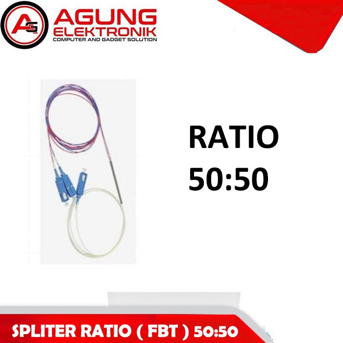 Splitter ratio 50:50 Three window/FBT spliter ratio/coupler rasio (UPC)