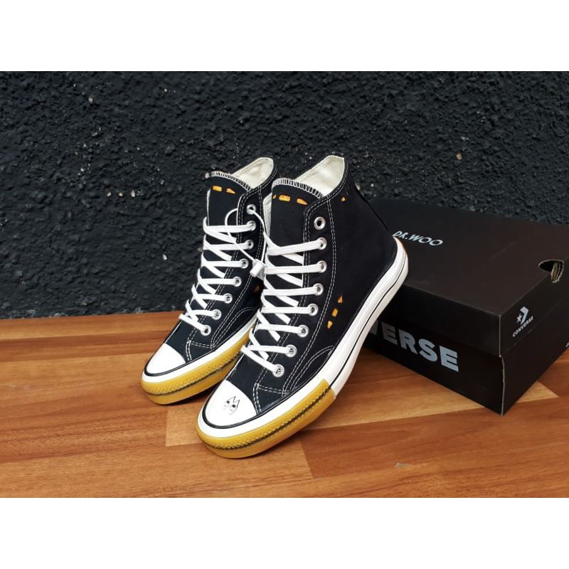 sepatu converse X DR.WOO BLACK