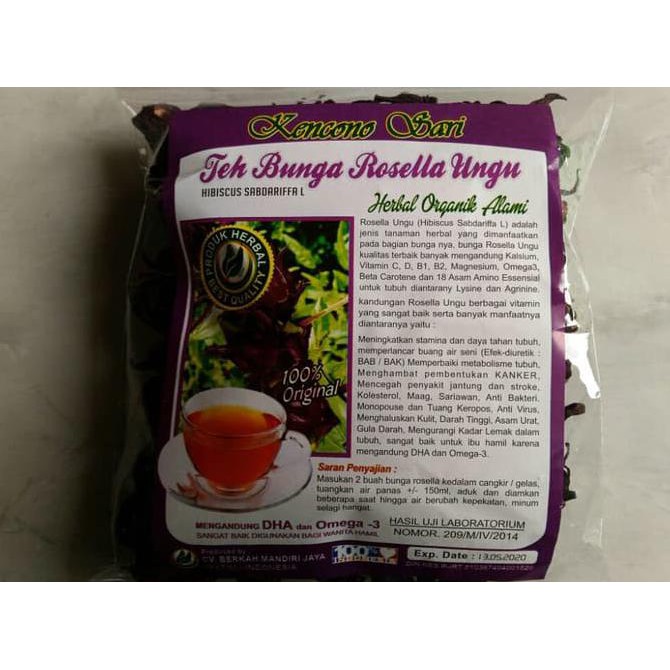 

Teh Seduh Bunga Rosella Ungu (Unggu) Kencono Sari MURAH