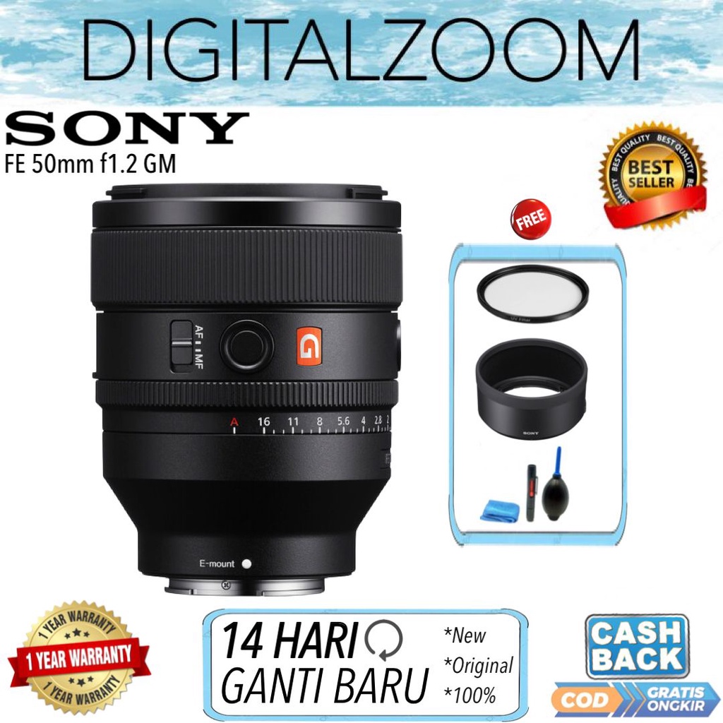 SONY FE 50mm f/1.2 GM Lensa - FE 50mm f1.2 GM
