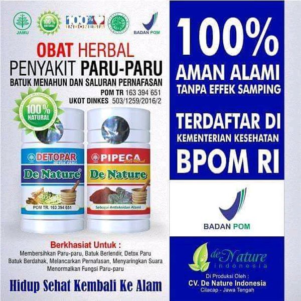 

Herbal Pilihan Obat Detox Paru Paru Basah-TBC-Sesak Nafas- Batuk Menahun Flek sinusitis Asma
