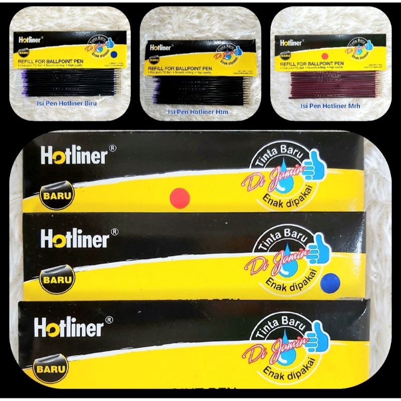

(12bh)Refil/Refill/Isi Pen Hotliner Hitam/Biru/Merah