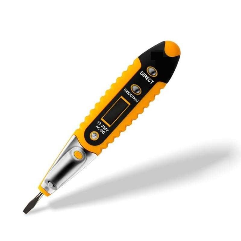 TK-06 Obeng Tespen Test pen AC DC LCD Digital Display Voltage Test Pen Voltage Detector non contact tespen screwdriver Pengukur Arus Listrik