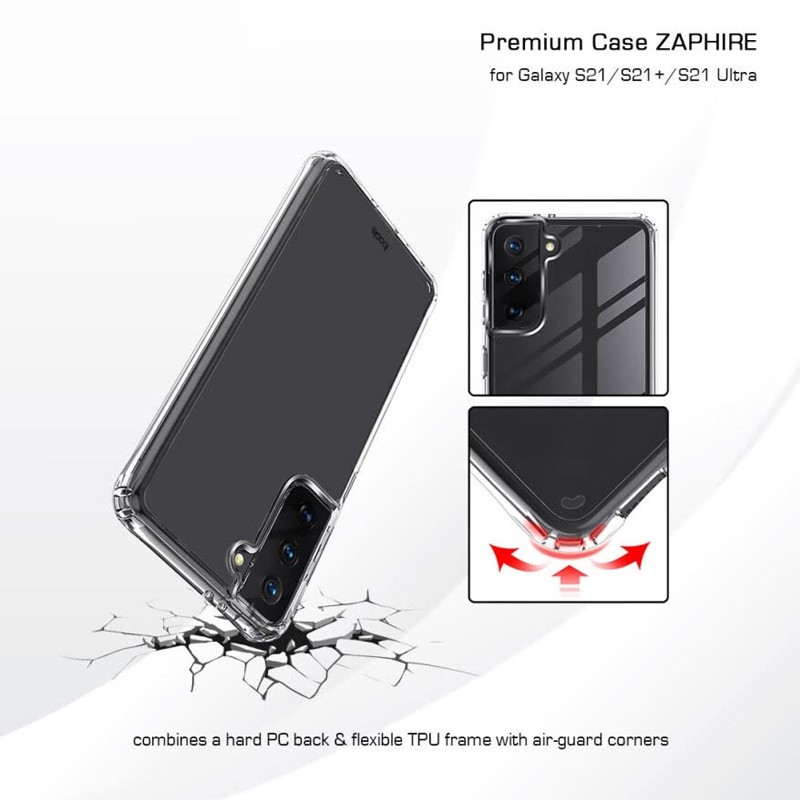 Casing IBACKS Samsung Galaxy S21 S21+ Plus Ultra Clear Zaphire Premium Case Akrilik Cover Transparan Murah