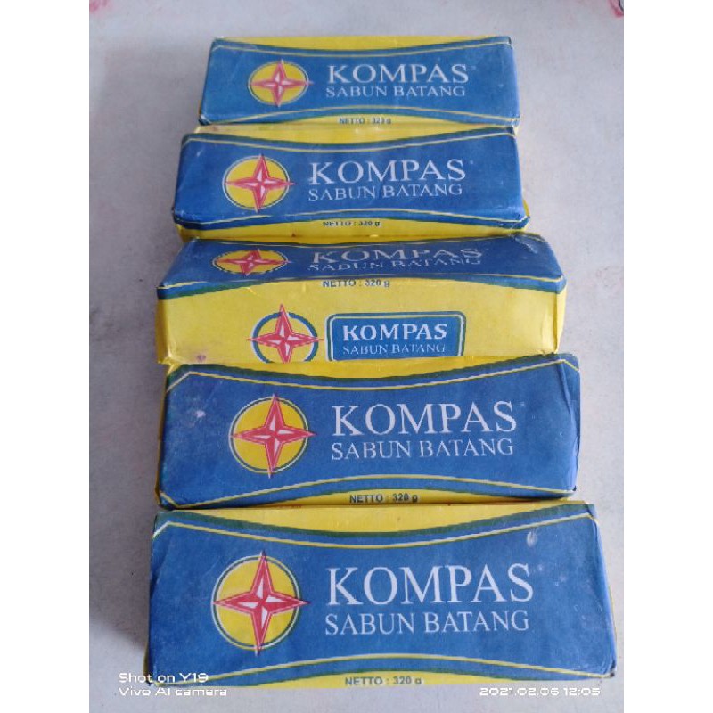 Sabun Kompas Jumbo Batangan / Sabun Batangan Kompas / Sabun Batangan Jumbo Kompas Berat - 290 Gram