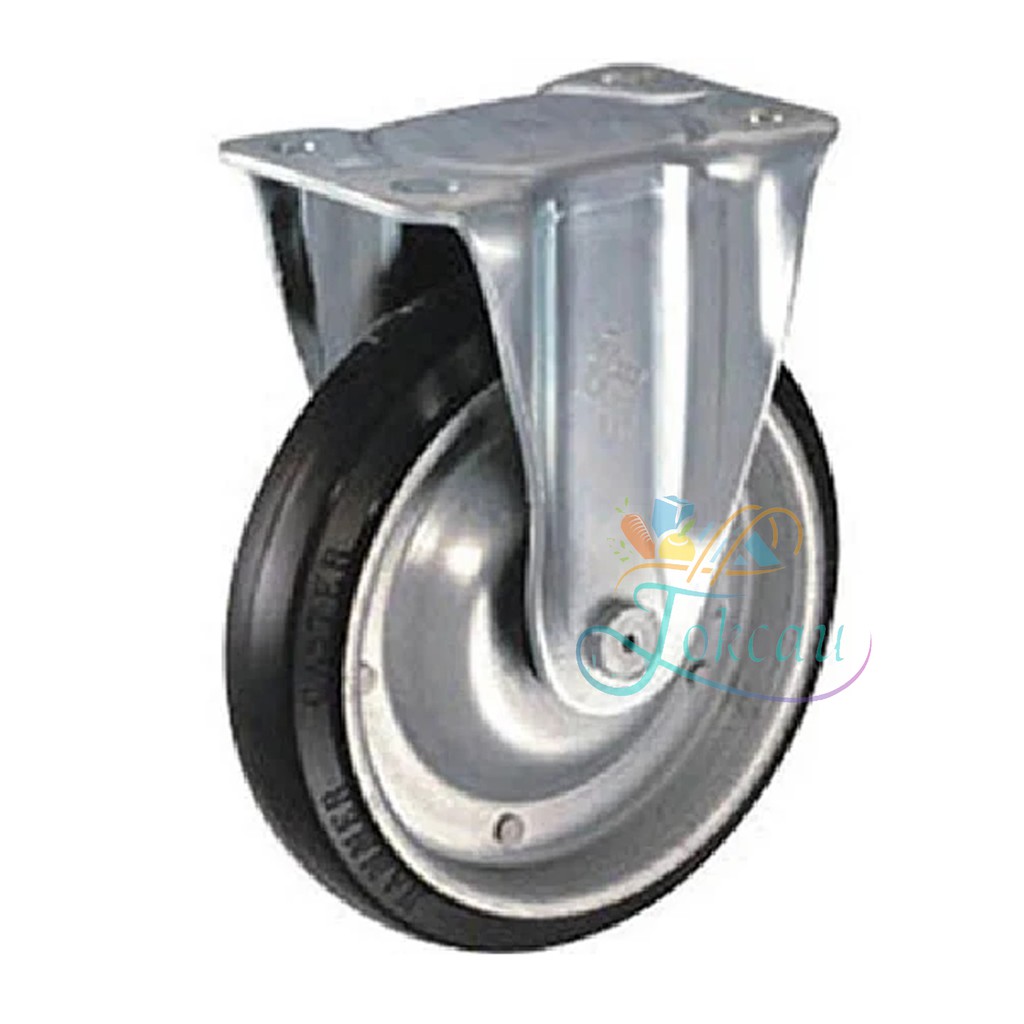 Roda Trolly / Troli / Troly Karet 8&quot; Inch Mati ( Fixed ) Hammer