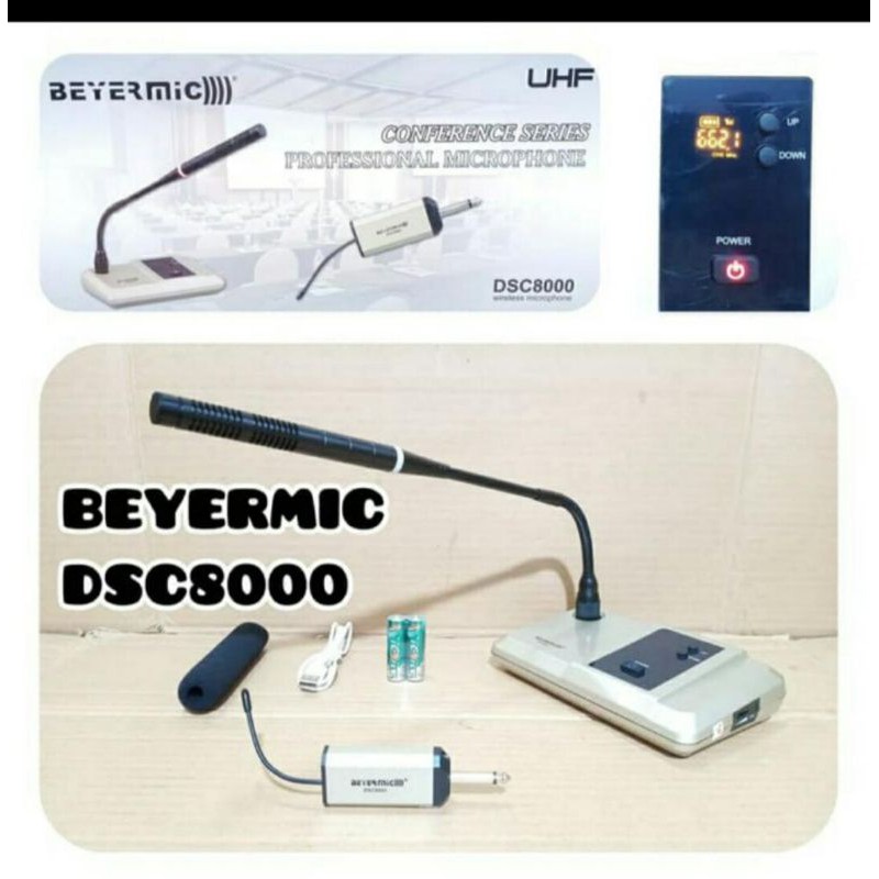 mic podium wireless bayermic DSC8000 suara sensitif,jernih.original bayermic