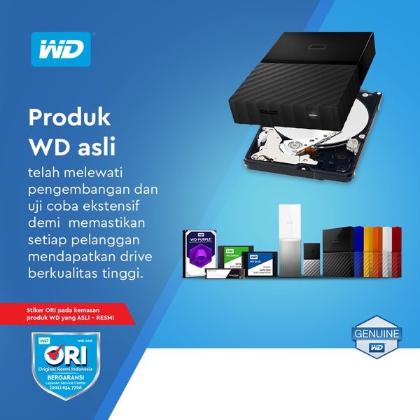 WD Elements / Element 1TB / 2TB / 4TB / 5TB / 6TB - External Hardisk HDD - Garansi Resmi