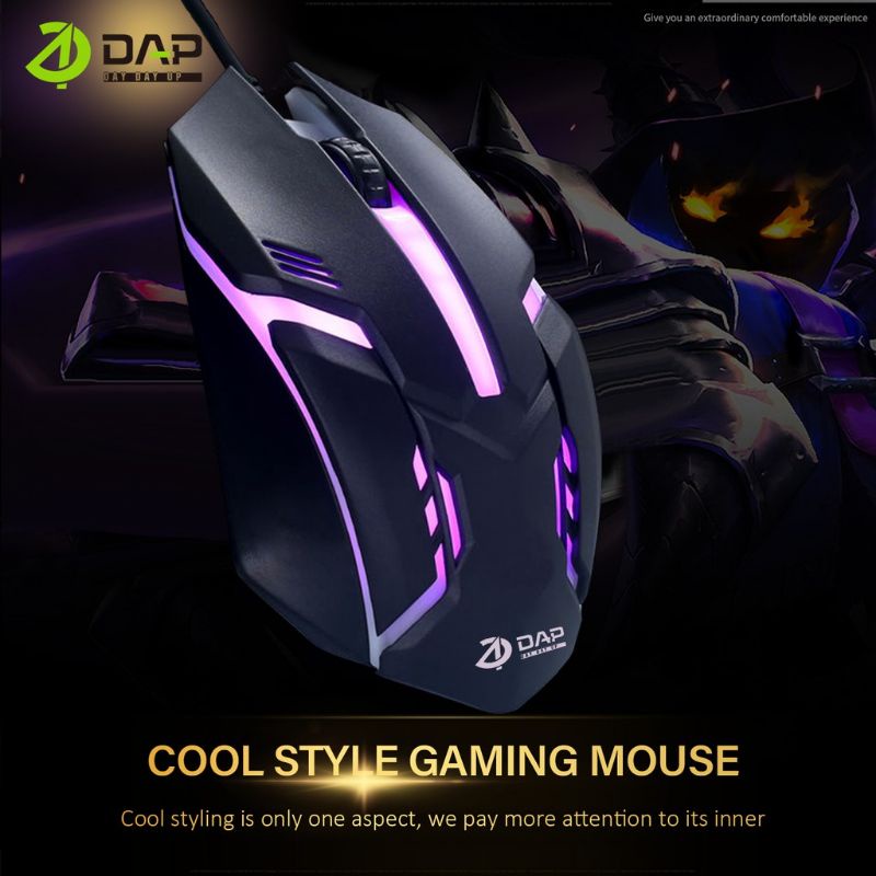 Mouse Kabel Gaming DAP M778 Led Mouse DAP M778 USB Original