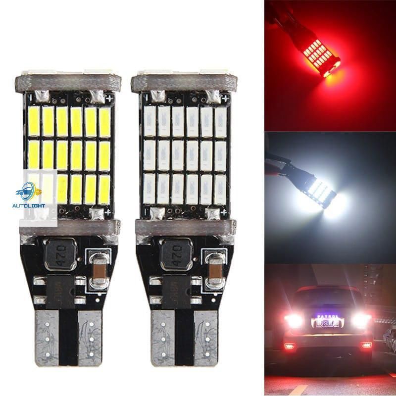 Lampu LED Mundur T15/T10/ W16W Canbus 45 Mata LED Lampu Mobil