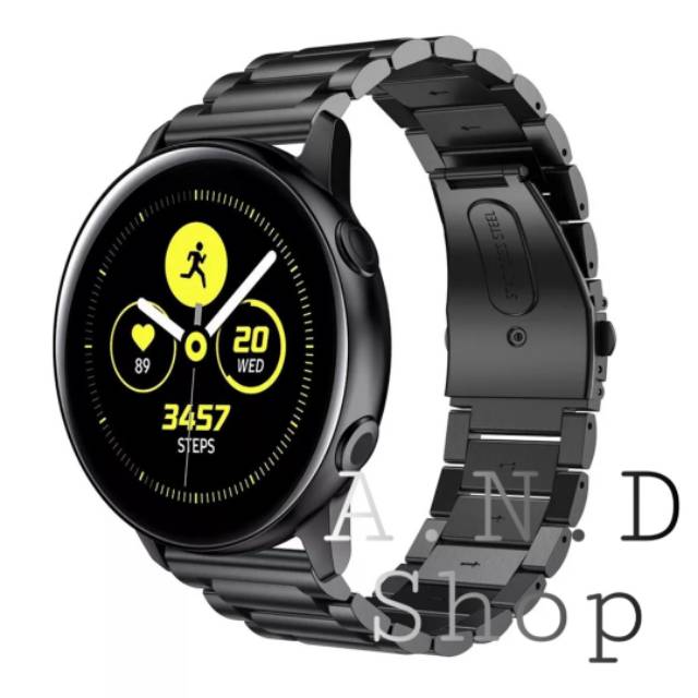SAMSUNG GALAXY WATCH ACTIVE 1 SM R500 STRAP STAINLESS STEEL WATCH BAND TALI JAM TANGAN ACC BAND