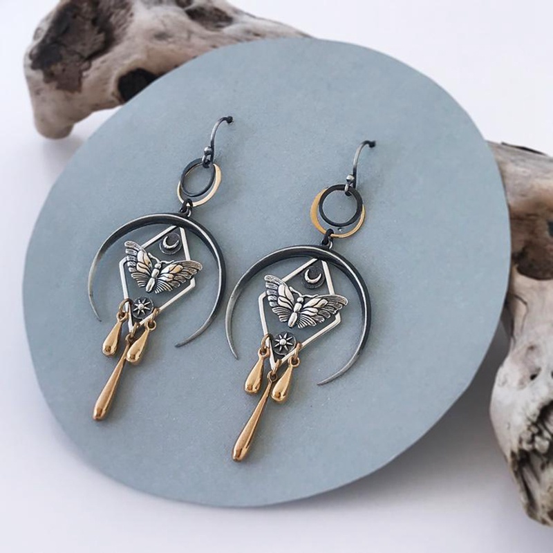 1 Pair Pretty Butterfly Earrings Women's Fashion Earrings Girls Studs For Dress Acrylic Moth Earrings Ear Accessories Jewelry For Women Girls Mother Best Gifts