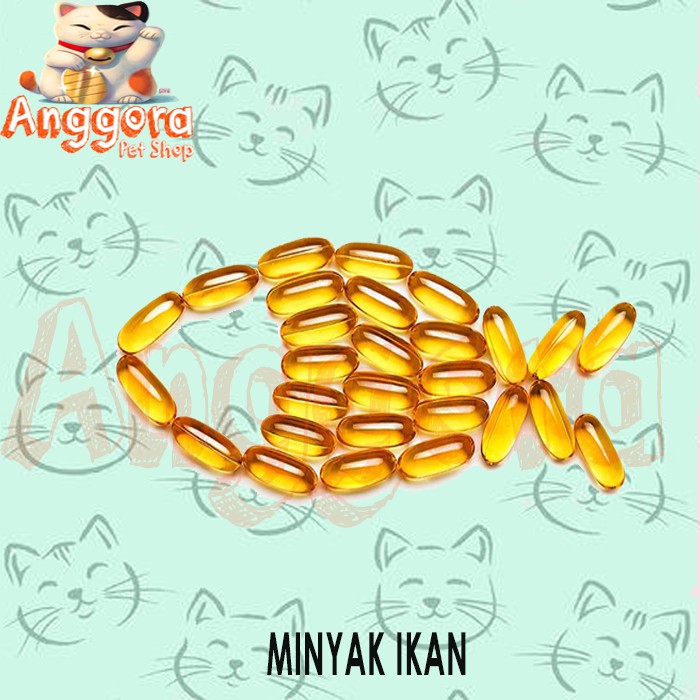 Minyak Ikan Fish Oil isi 50pcs- Vitamin untuk kucing