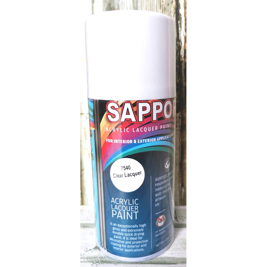 Pilok Sapporo Hitam Putih Hitam doff Clear Silver 300 ml