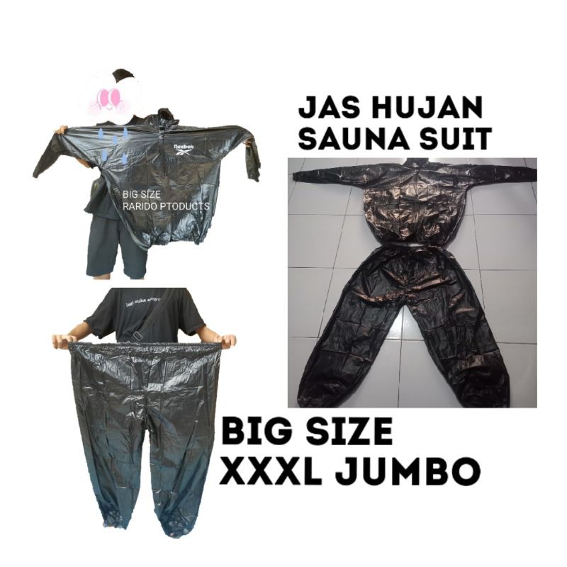 XXXL JAS HUJAN BIG SIZE multi sauna suit sport gym joging ber sepedah bermotor